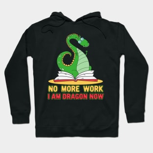 Funny book lovers gifts no book worm i am dragon book shirt Hoodie